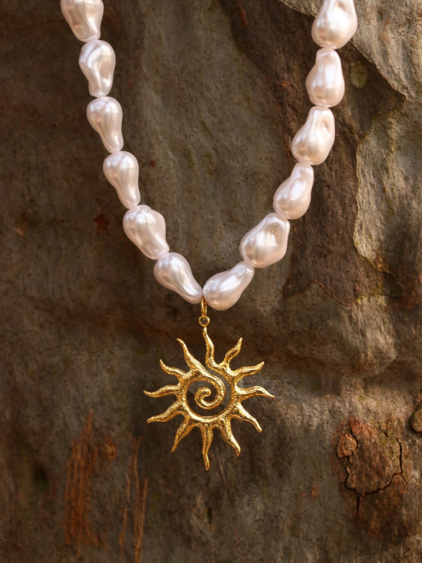 Planderful Clavicle Necklace Baroque Starfish Ocean Women