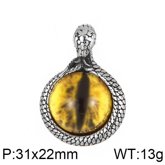 Planderful Snake Pendant Personalized Men Retro Punk Style