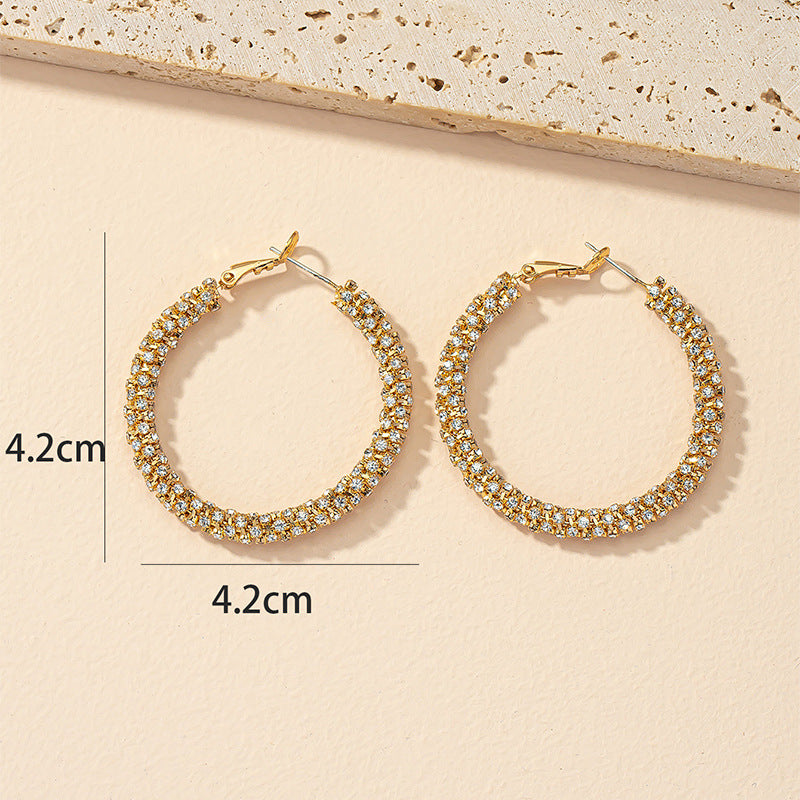 European Luxe Circle Stud Earrings - Vienna Verve Collection