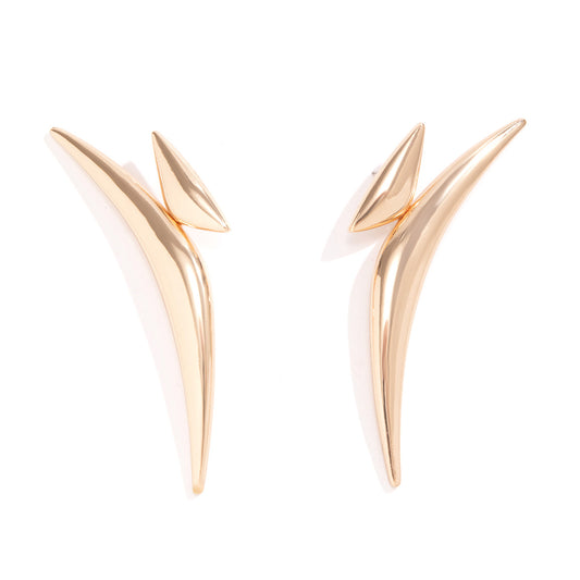 Statement Earrings: Vienna Verve Sterling Silver and Alloy Geometric Design