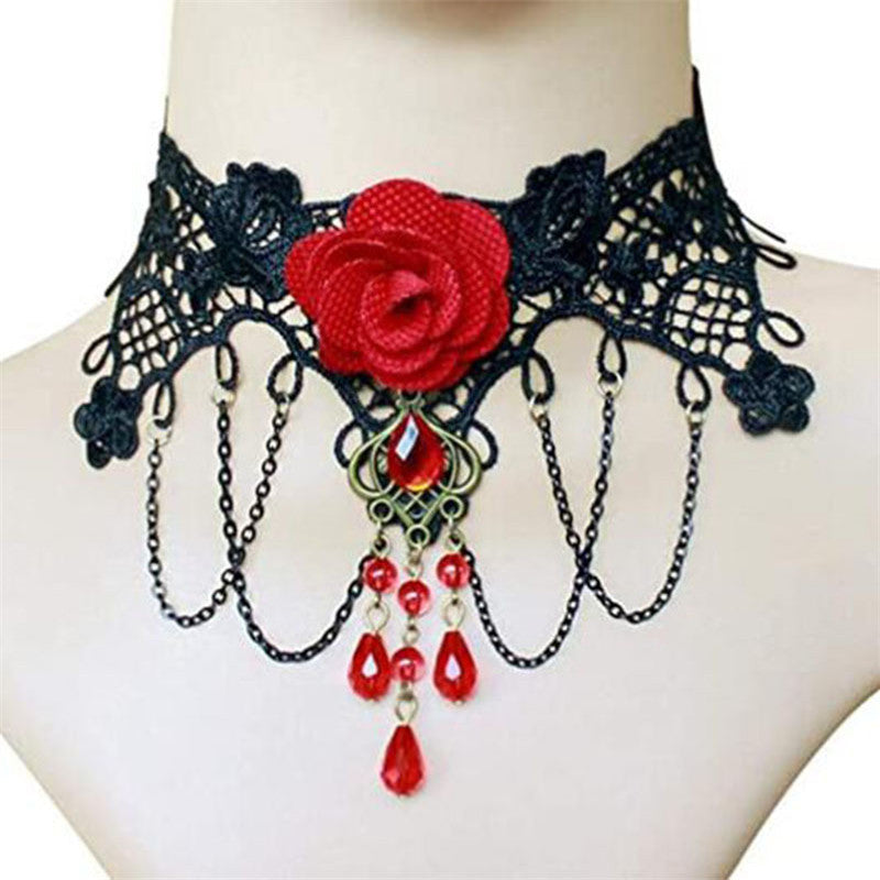 Retro Lace Necklace with European Style Touch - Wholesale Dropshipping Opportunity