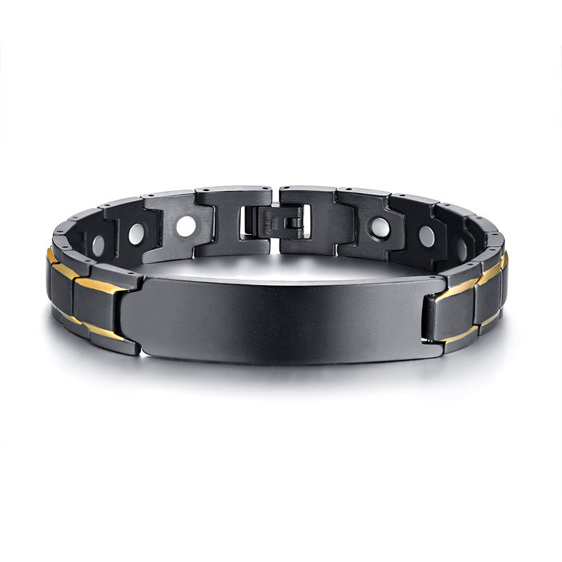 Amazon Accessories Stainless Steel Magnetic Curved Bracelet For Men
