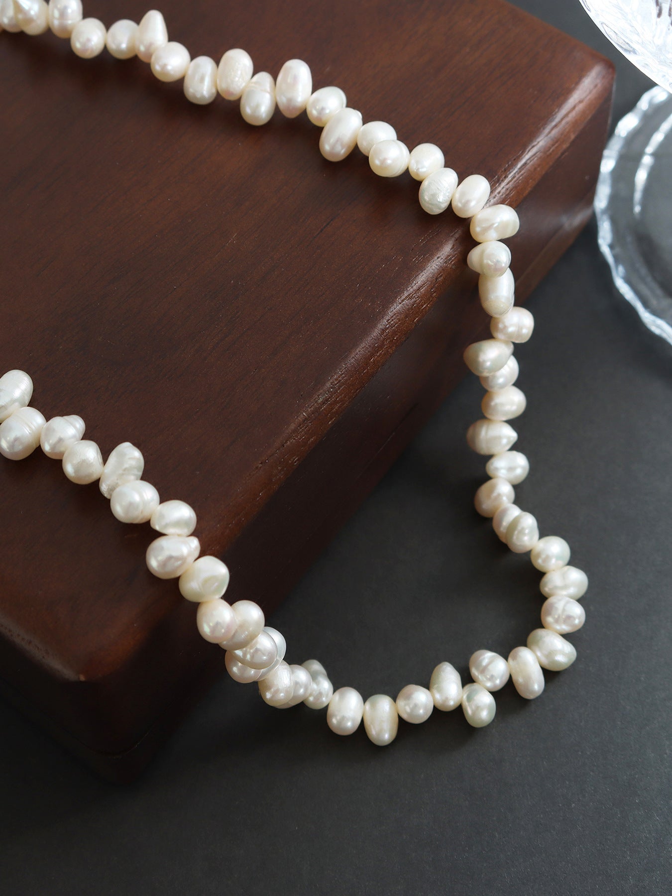Planderful Baroque Pearl Necklace for Women Beaded Luxury