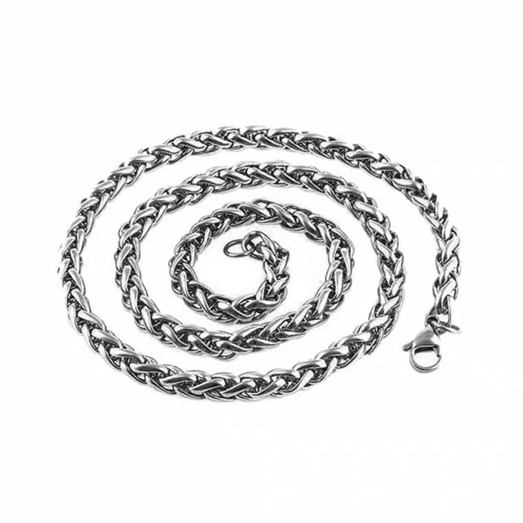 Keel Flower Stainless Steel Pendant Necklace