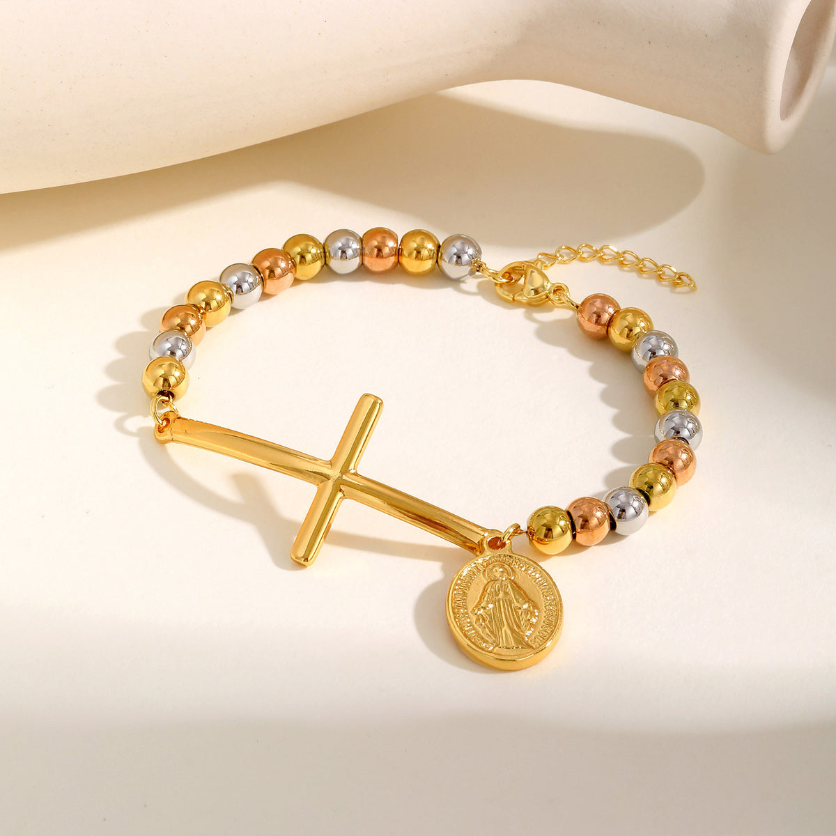 Cross Stainless Steel Bracelet for Women