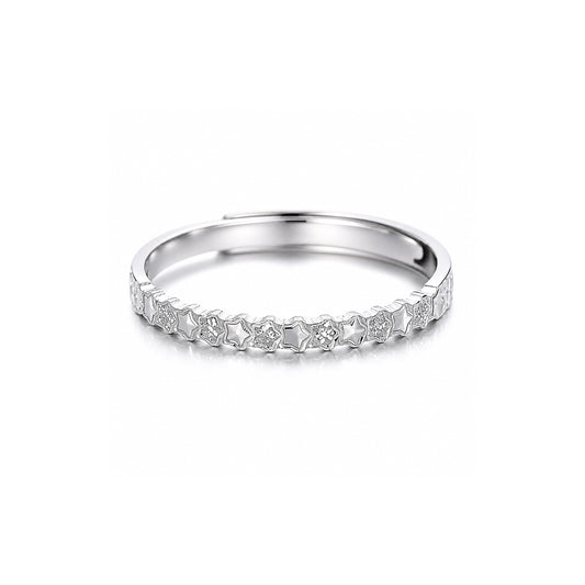 Star Five-Pointed S925 Sterling Silver Ring