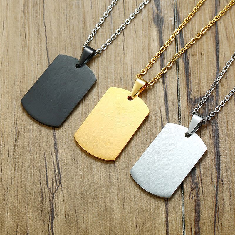 New Arrivals Stainless Steel Medical Logo Pendant Tag for Men