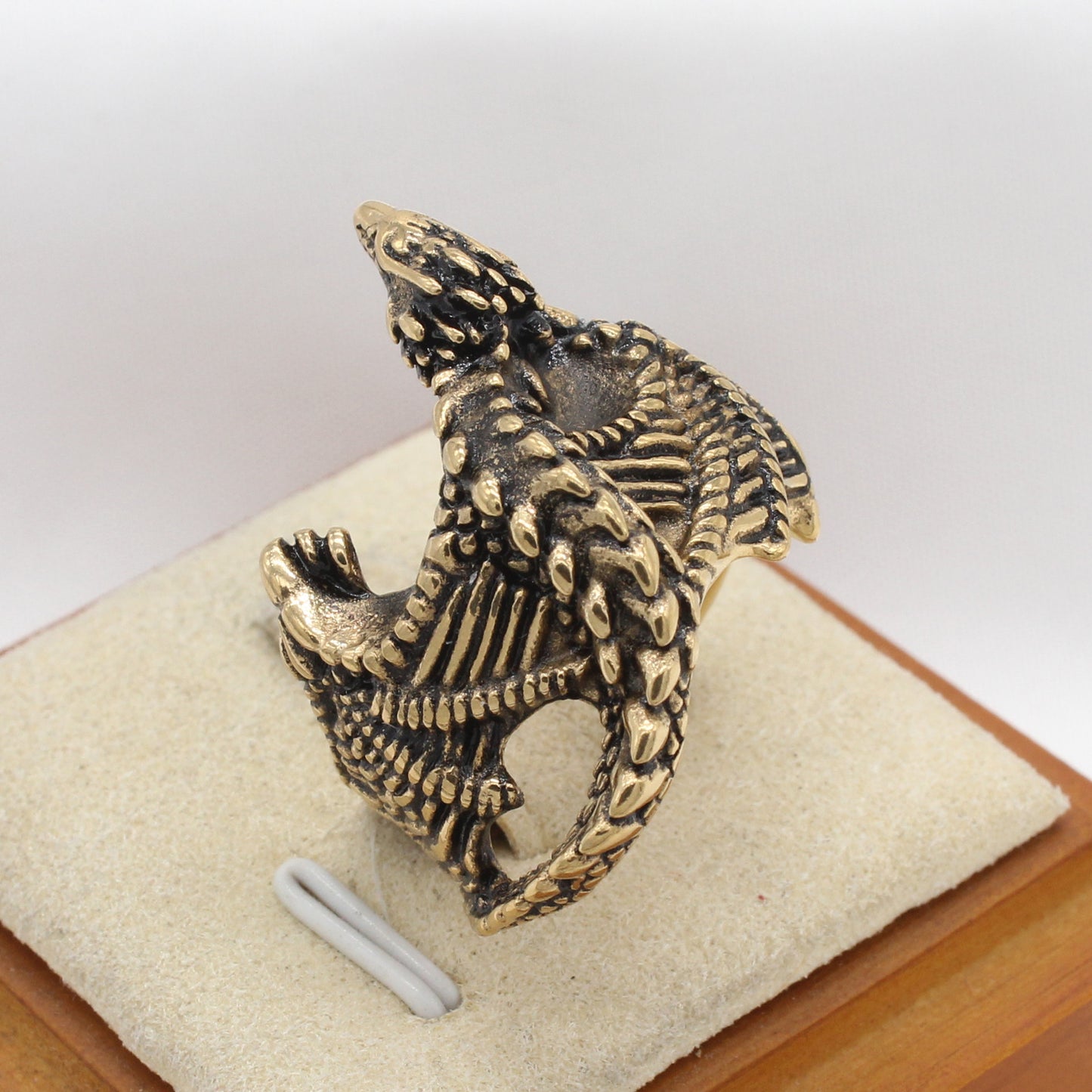 Planderful Everyday Genie Retro Dinosaur Men's Titanium Steel Ring – European and American Personalized Style