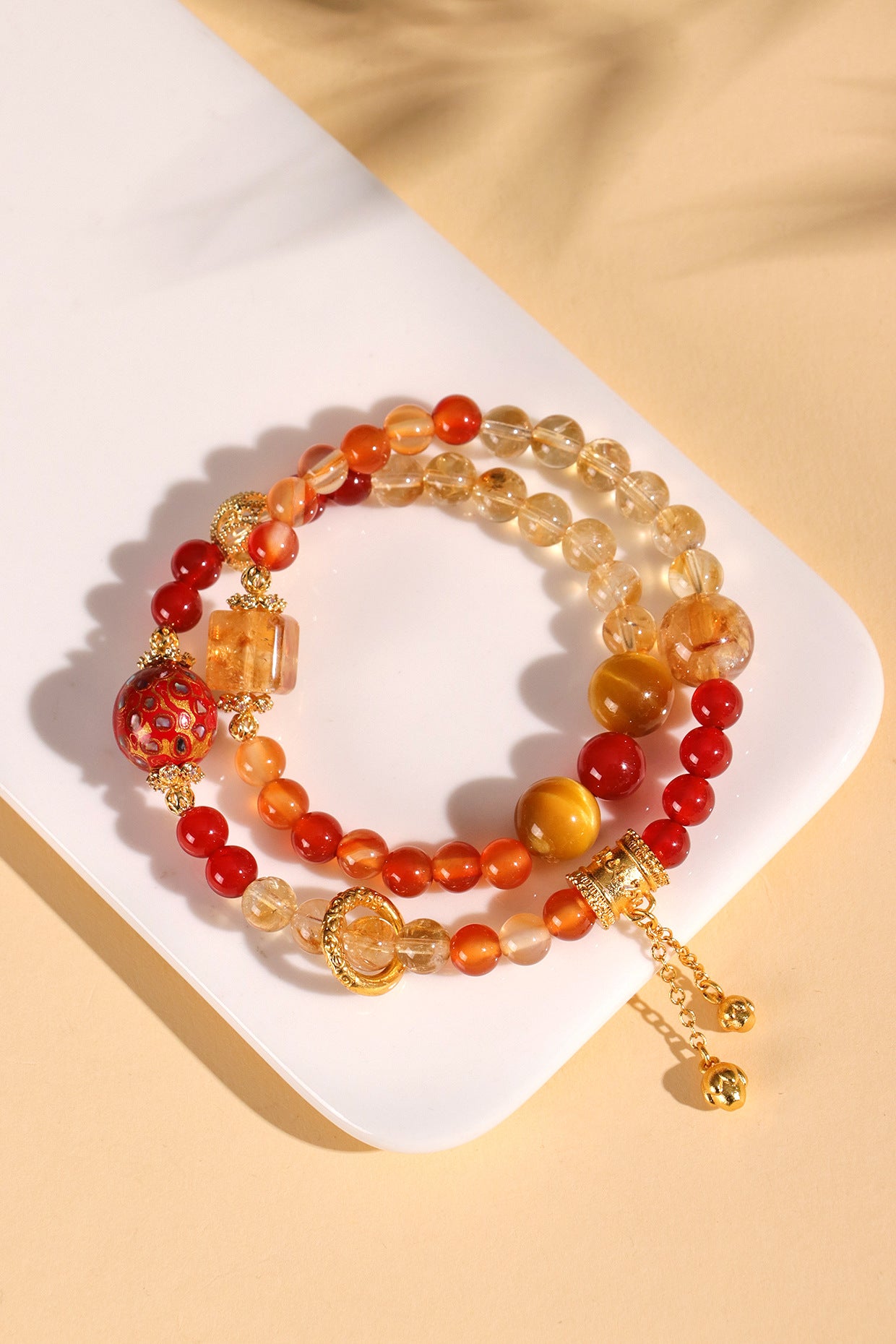 Planderful Fortune's Favor Bracelet – Unique Crystal and Tiger Eye Design