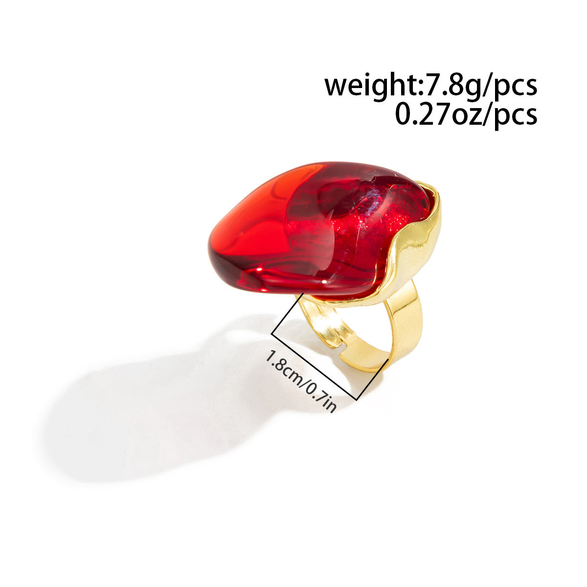 Planderful Water Drop Open Ring Vienna Verve for Women Baroque Statement Jewelry