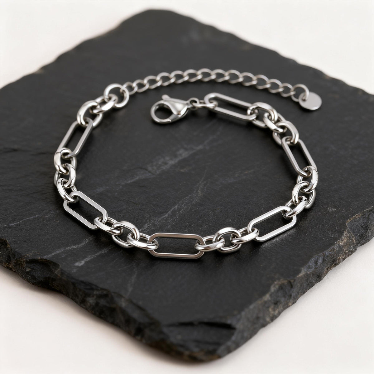 And Simple Joker Three Stainless Steel Bracelet for Men