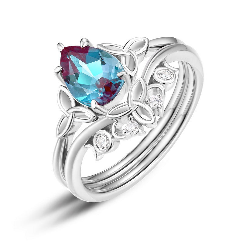 Planderful Jewelry Alexandrite Ring In Sterling Silver Elegant Everyday Glamour For Her