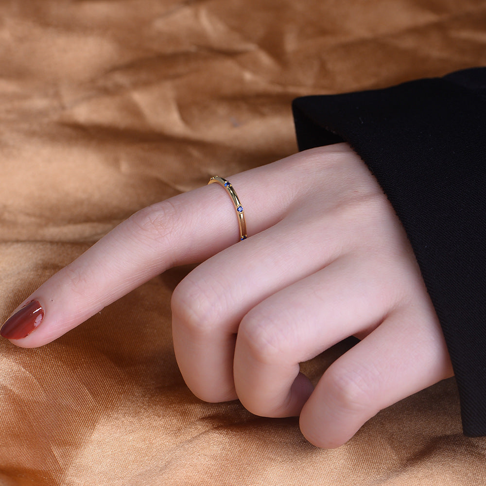 S925 Sterling Silver Zircon Ring Style Zircon Ring