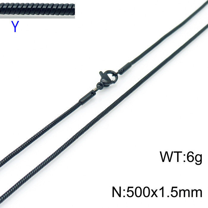 Foreign Trade E-Commerce Supply Stainless Steel Men's And Women'S Necklaces, Jewelry, Titanium Steel