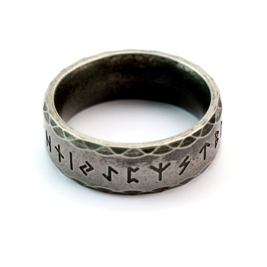 Planderful Viking Luhn Rune Ring For Men In Stainless Steel Retro Design Durable Jewelry