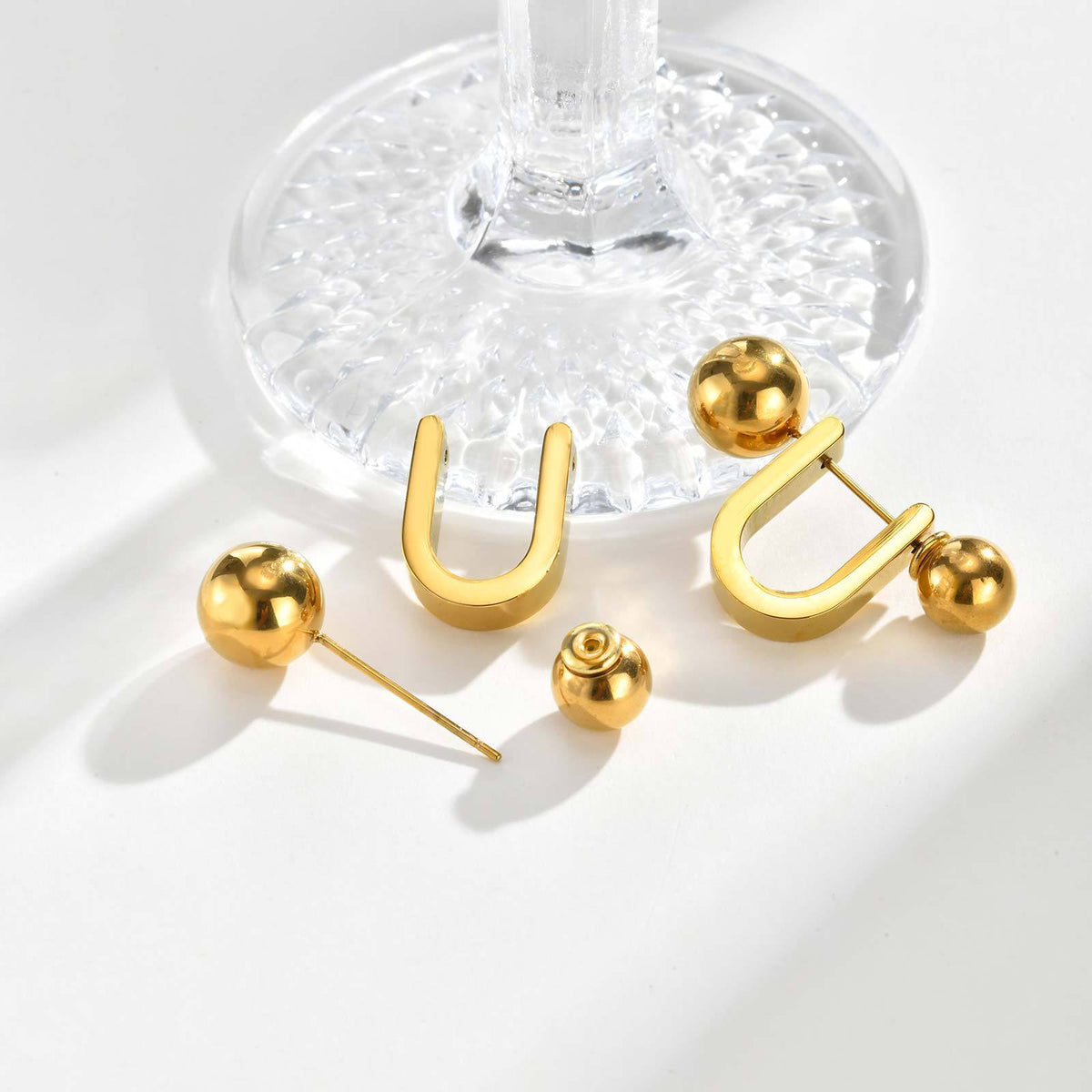 Stainless Steel Earrings — Gold or Silver Tone