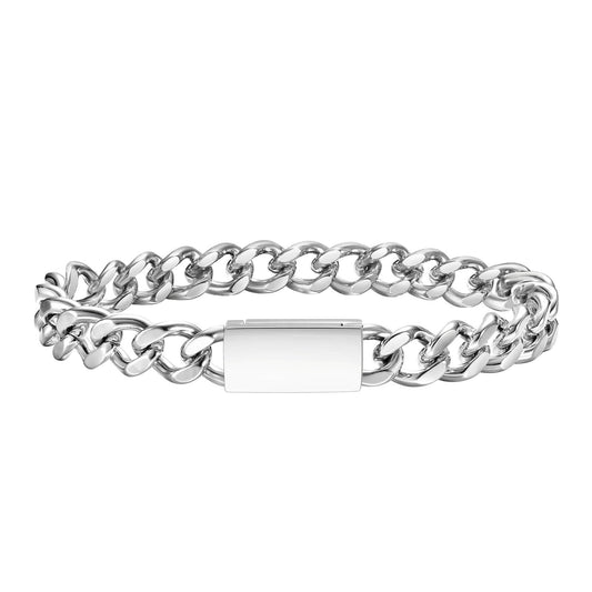 Cross-Border Jewelry Stainless Steel Thick Bracelet for Men