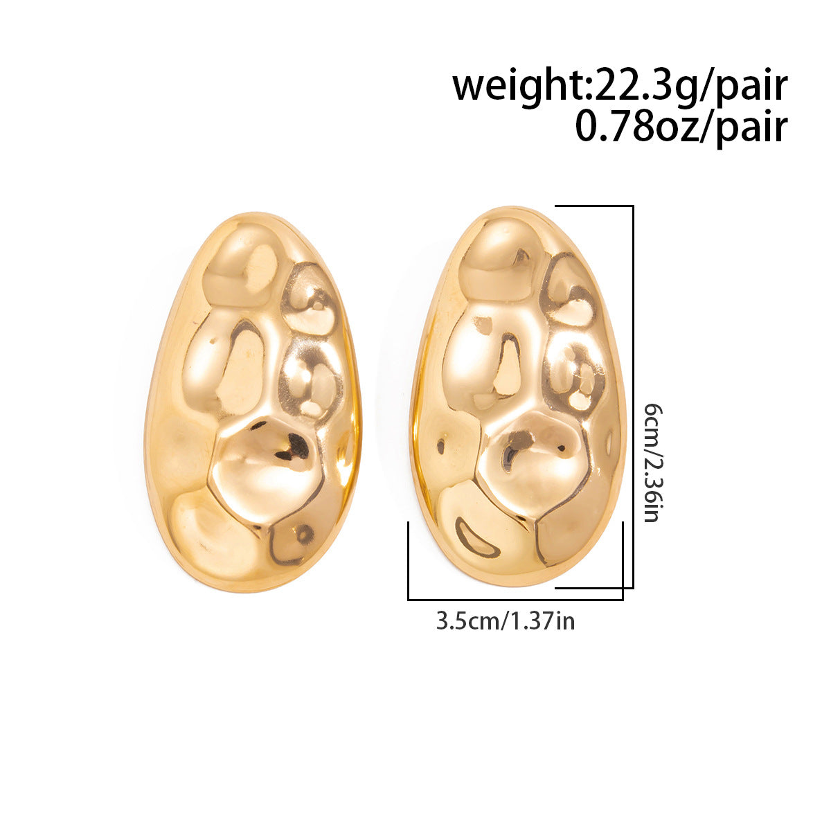 Planderful Liquid Metal Waterdrop Earrings Geometric Statement For Modern Women Vienna Verve