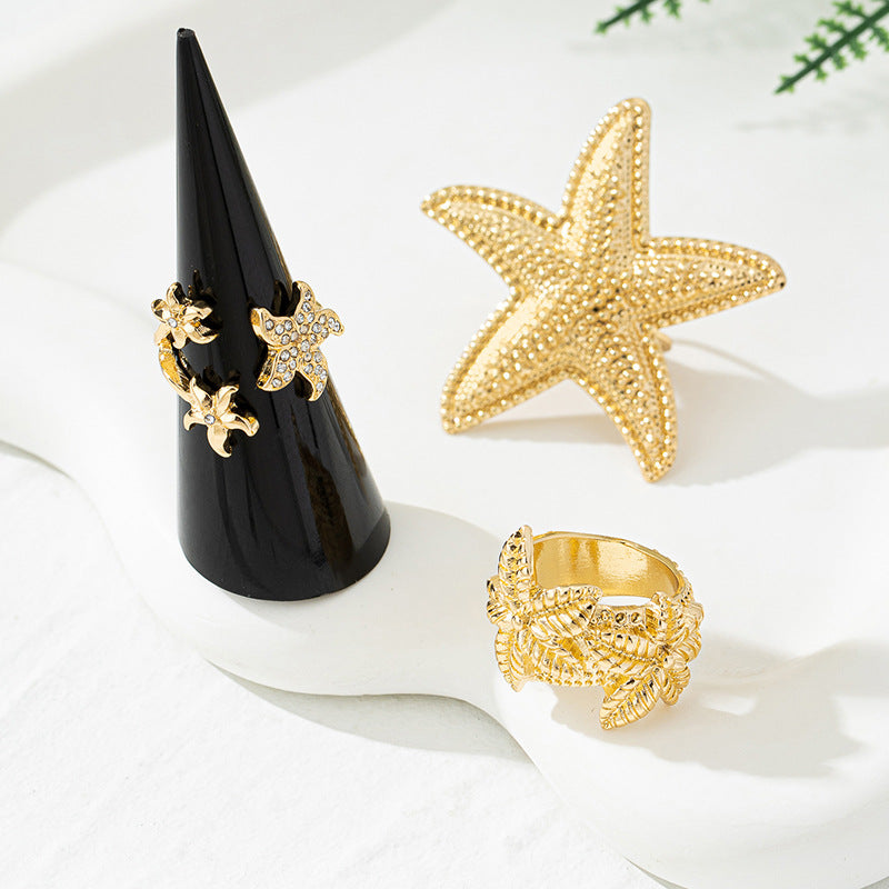 Planderful Vienna Verve Women's Metal Star Ring Set