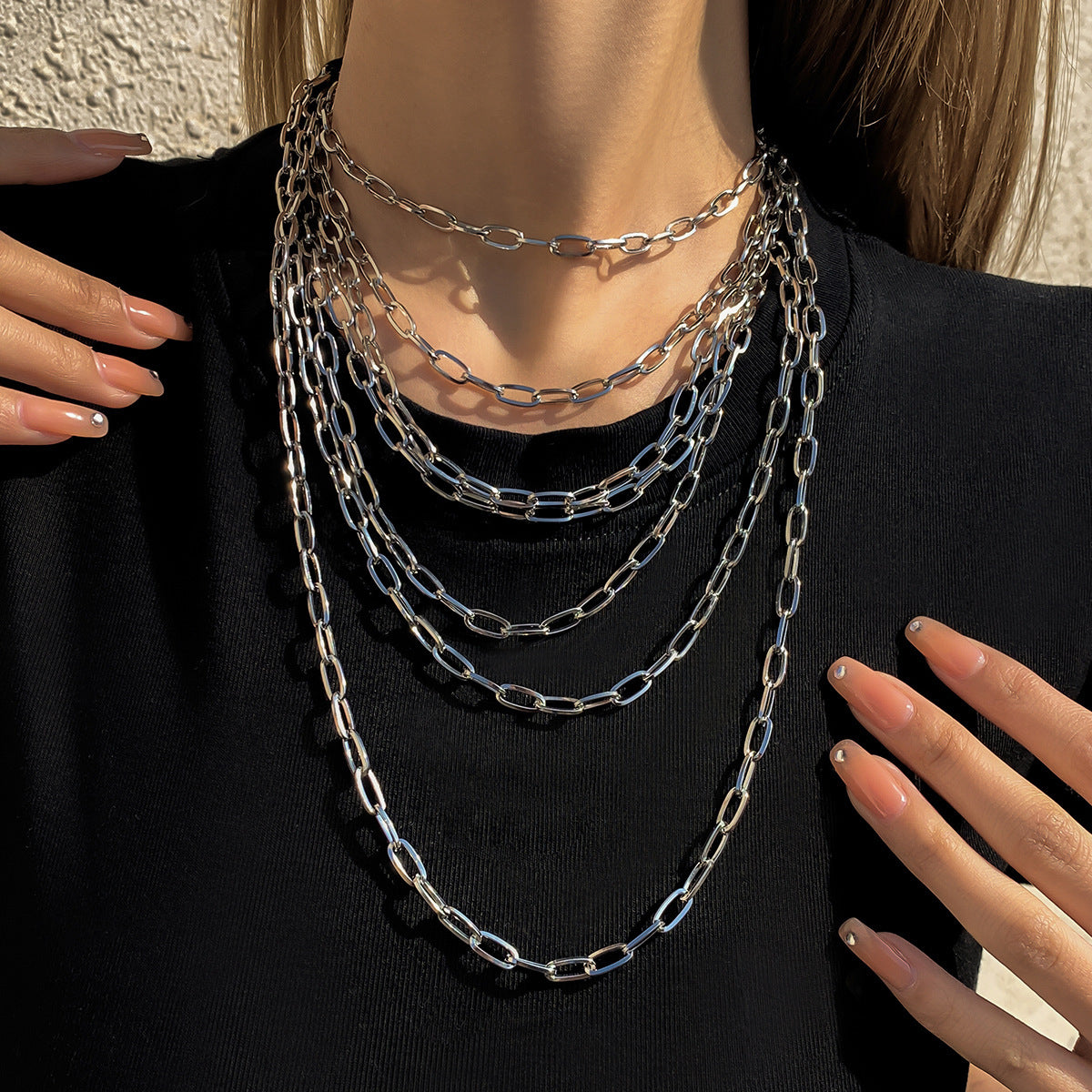 Personalized Geometric Chain Necklace For Women By Planderful Vienna Verve Elegant Statement Accessory