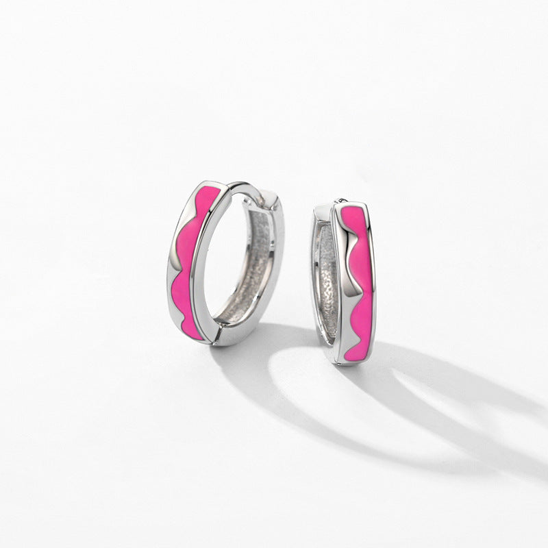 Stylish S925 Sterling Silver Dropper Earrings with Trendy, Personalized, and Versatile Design