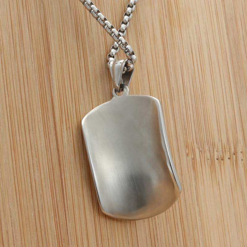 Directly From The Manufacturer Titanium Steel Tag Pendant