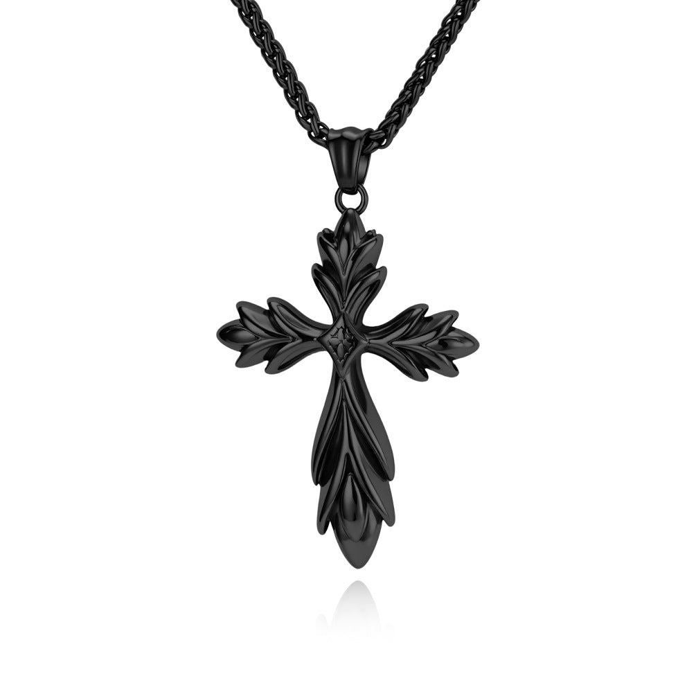 Stainless Steel Cross Gothic Vintage Necklace