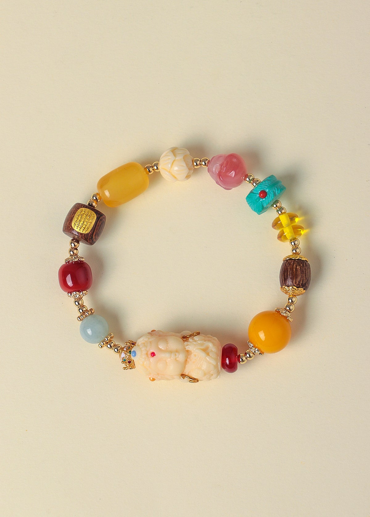 Agate Sandalwood Bracelet