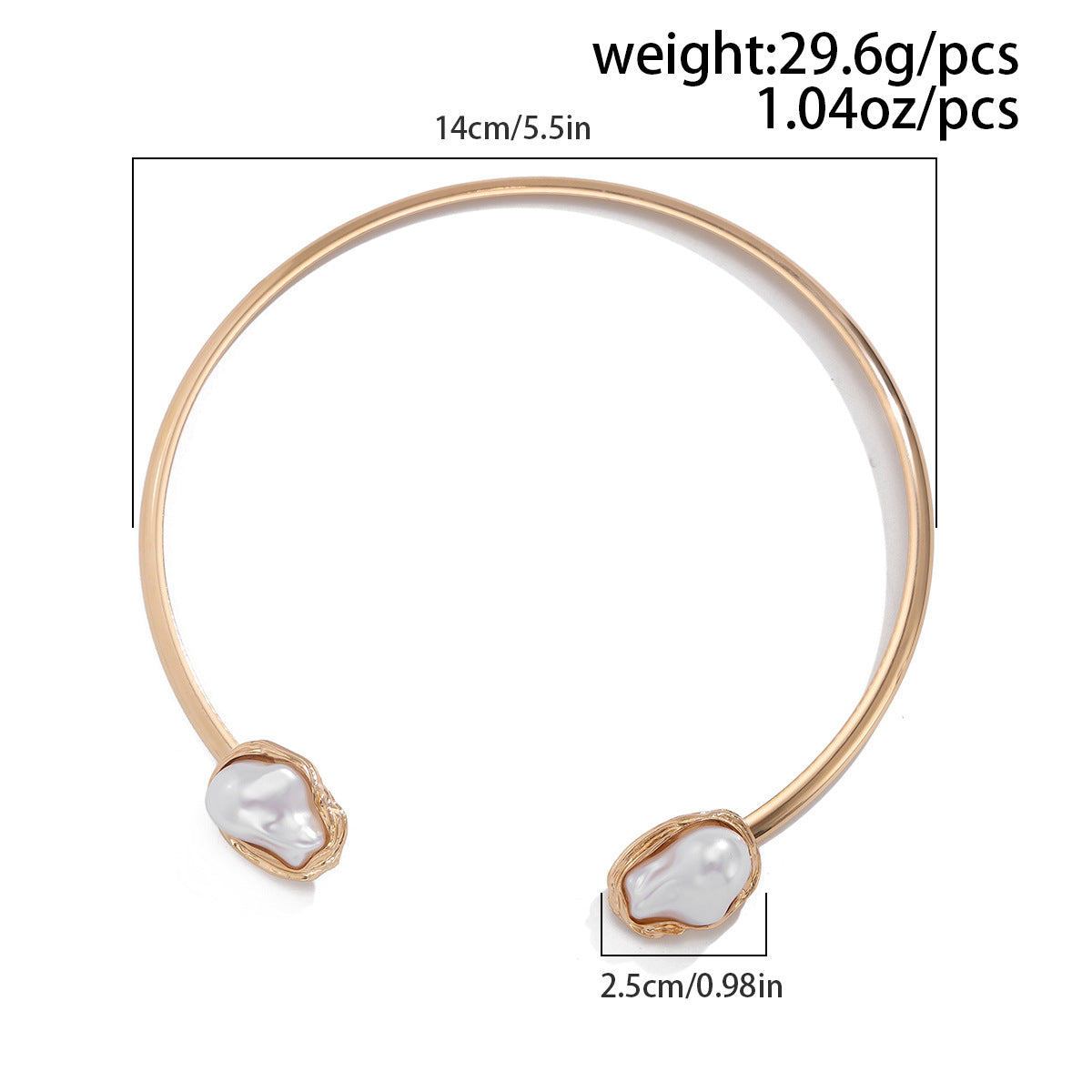 Baroque Pearl Choker Collar Style Collar Set