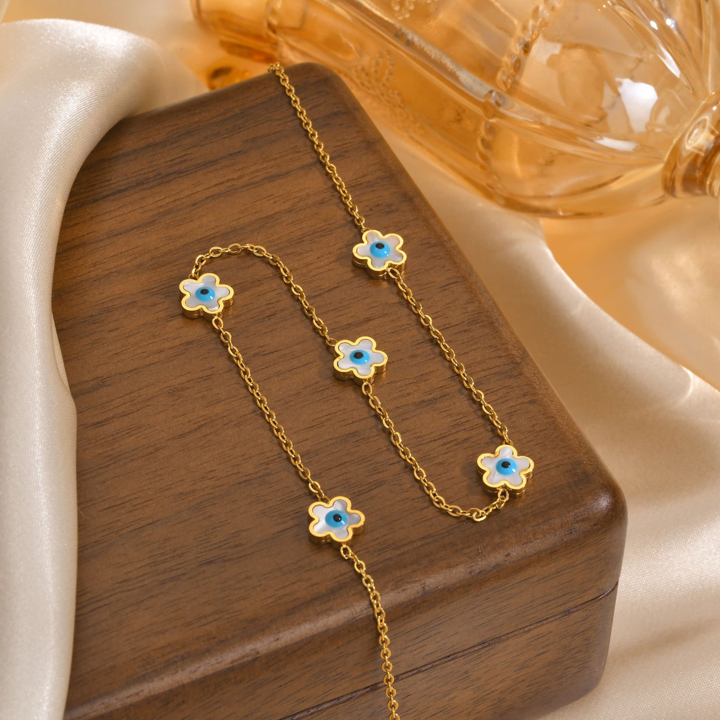 Fashion Personality Stainless Steel White Shell Necklace