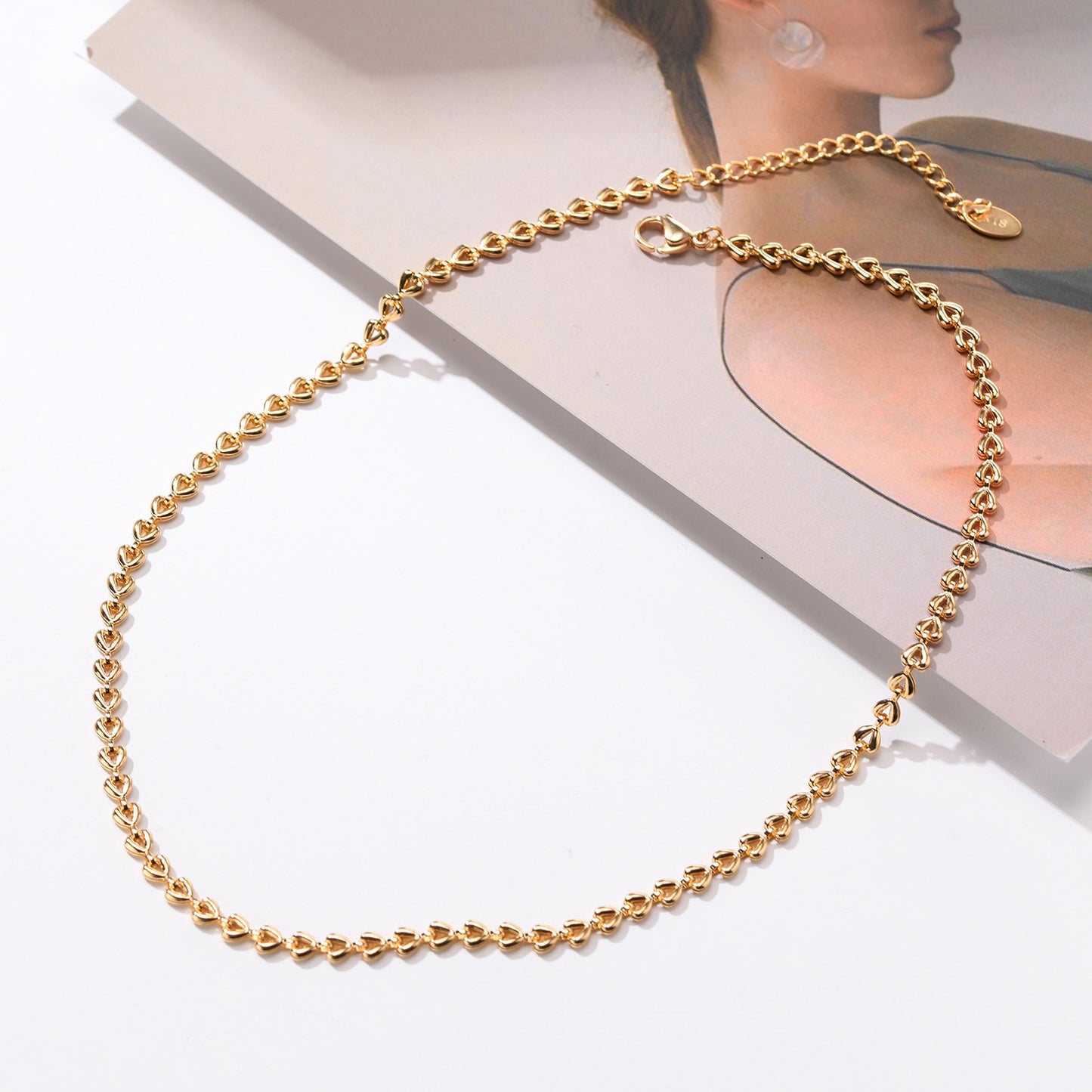 Stainless Steel Bow Ladies W Shape Bracelet & Necklace Set