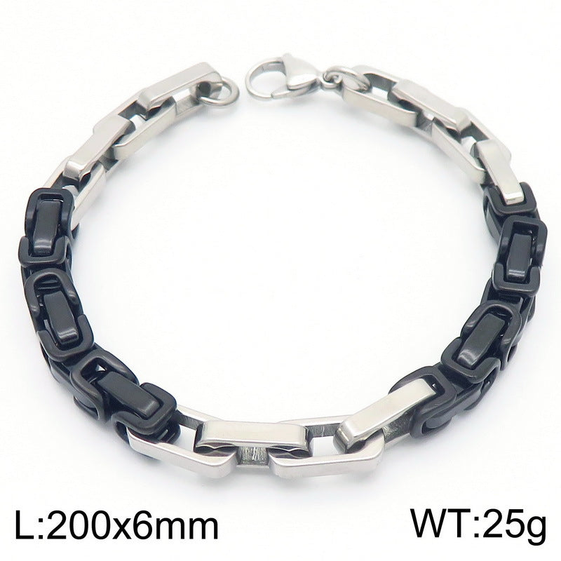 Planderful Everyday Genie Stainless Steel Men Bracelet 6mm