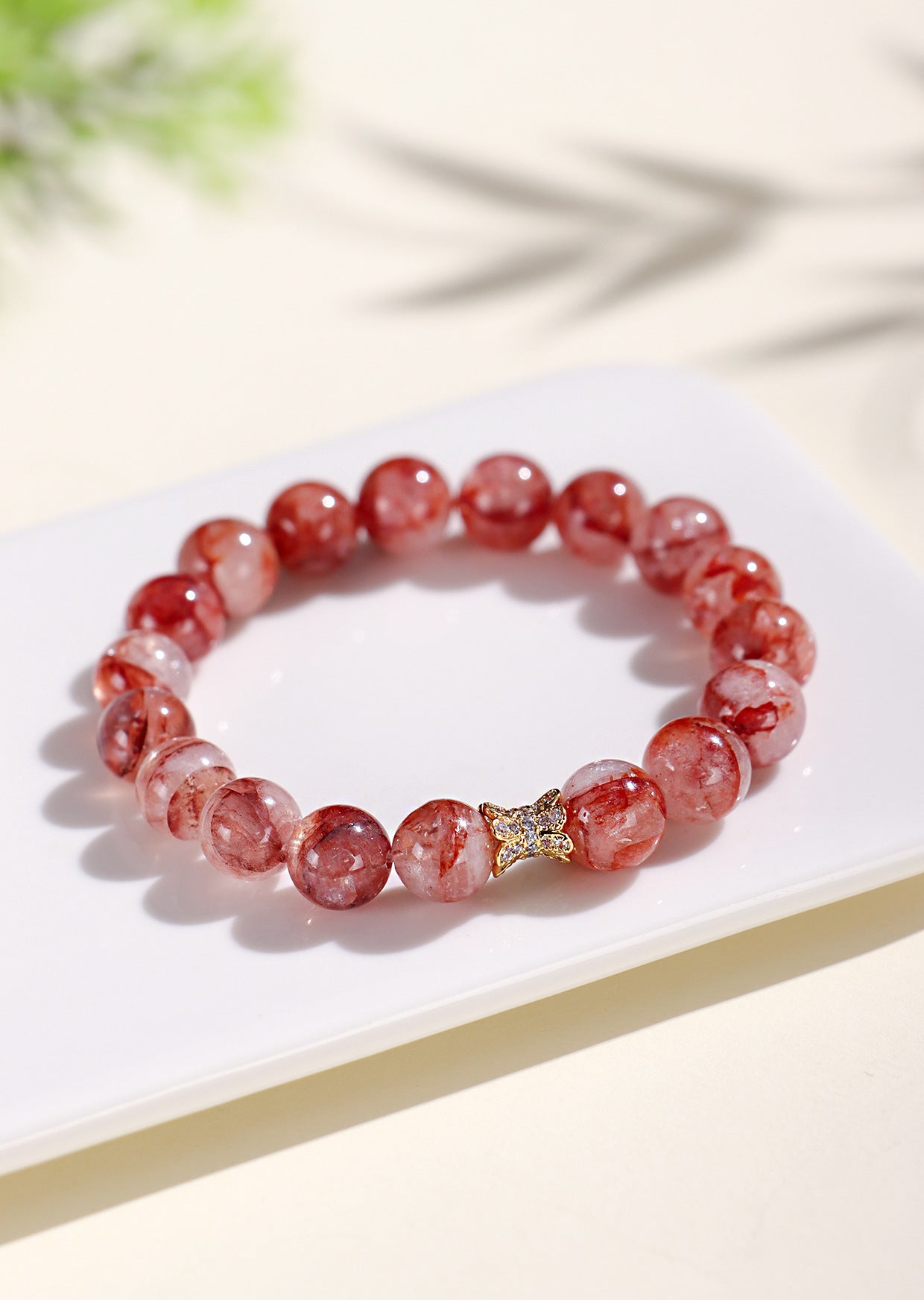 Planderful Fortune's Favor Bracelet – Elegant Red Beaded Design for Stylish Gifting