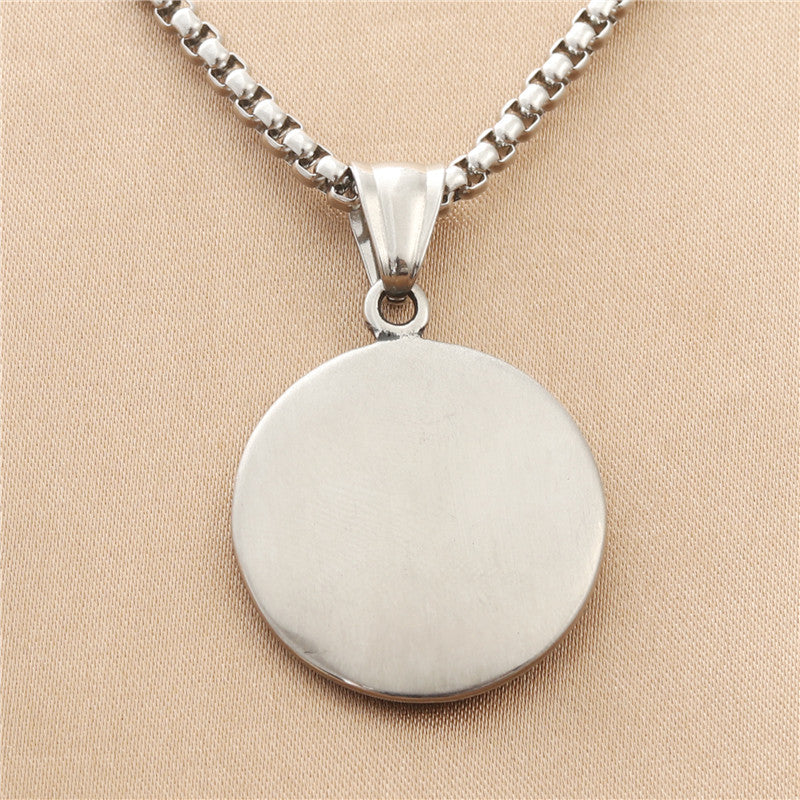 Personalized Punk Titanium Steel Crown Pendant Necklace for Trendy Girls