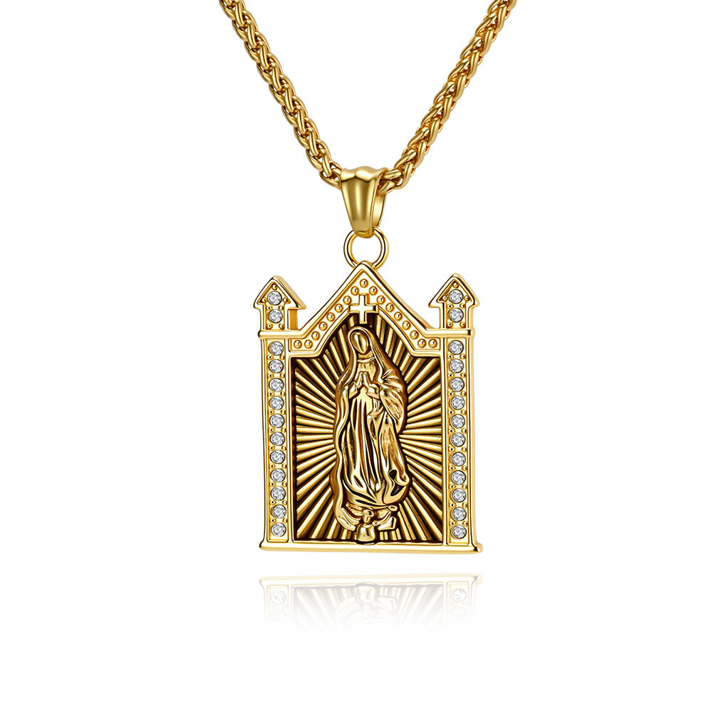 Gothic Zircon Pendant — Three Finishes