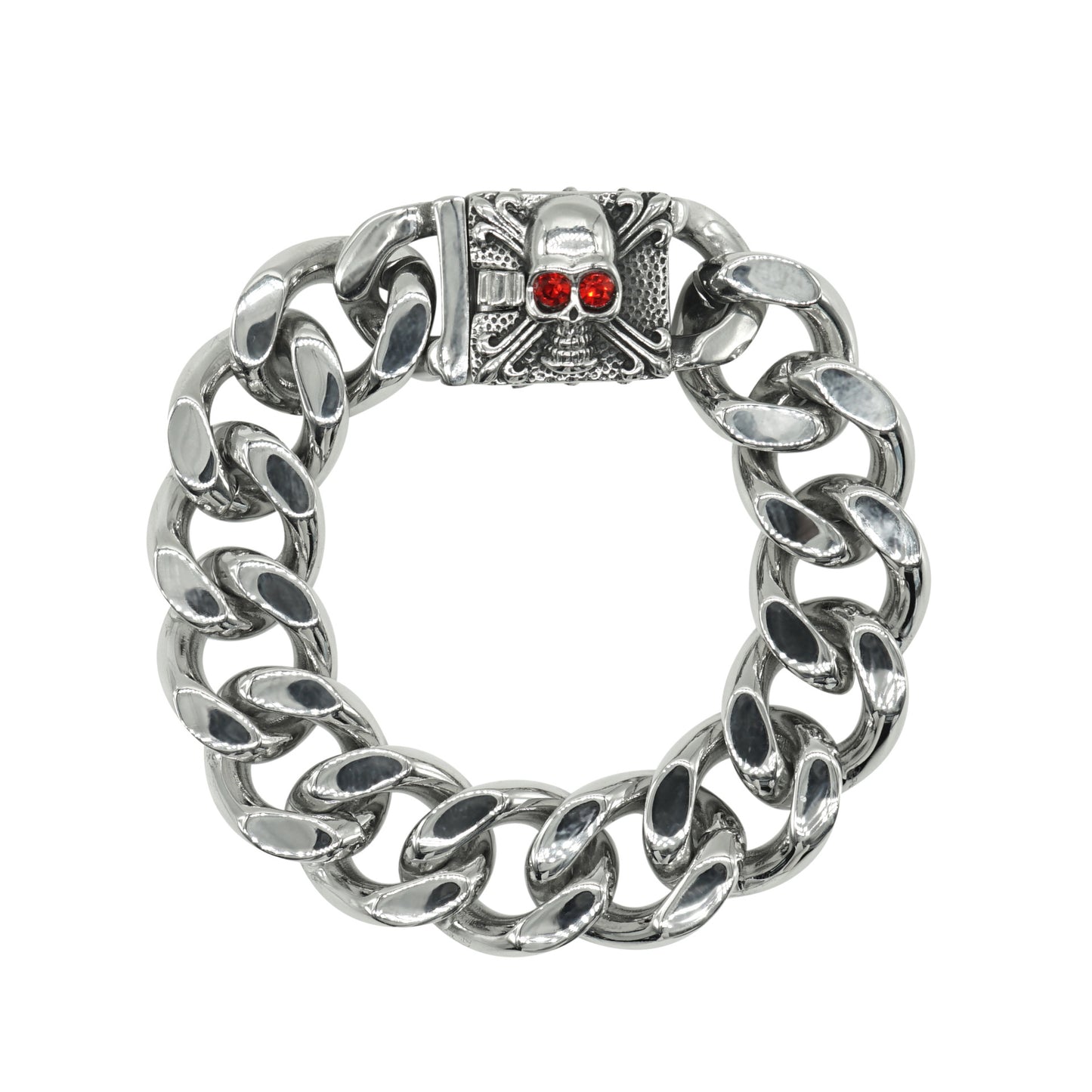 Planderful Personalized Titanium Cuban Chain Bracelet Men