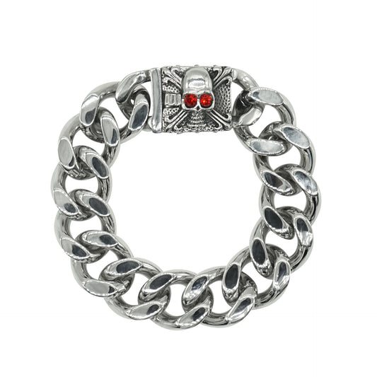 Planderful Personalized Titanium Cuban Chain Bracelet Men
