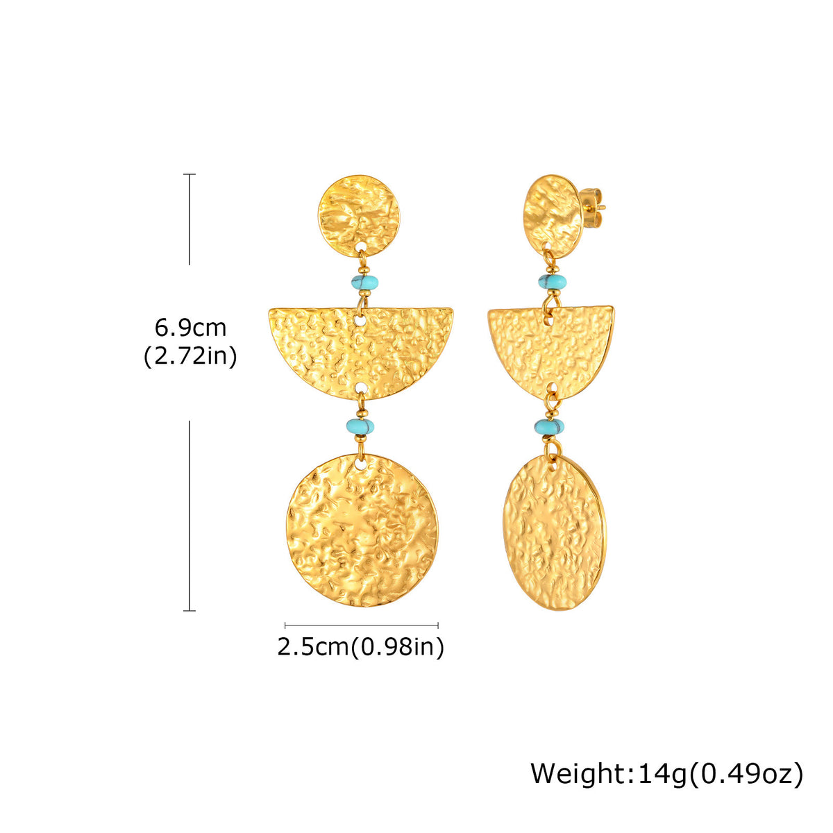Stainless Steel Geometric Vintage Earrings