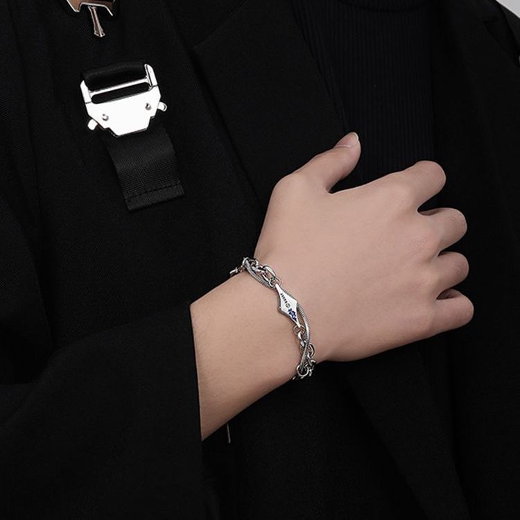 Planderful Jewelry Titanium Lava Bracelet For Men