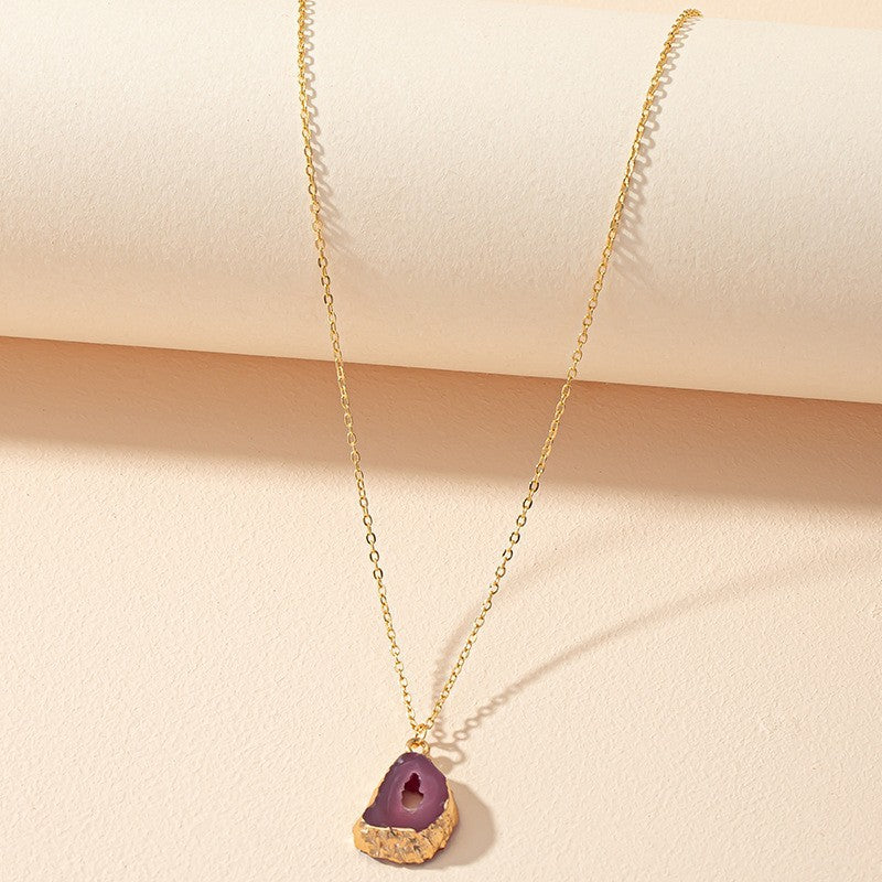 Crystal Bud Resin Necklace - Elegant Vienna Verve Collection