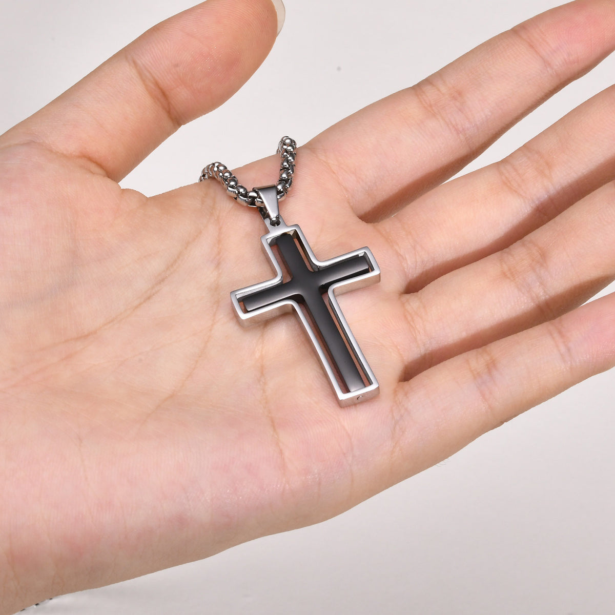 Cross Stainless Steel Necklace for Men