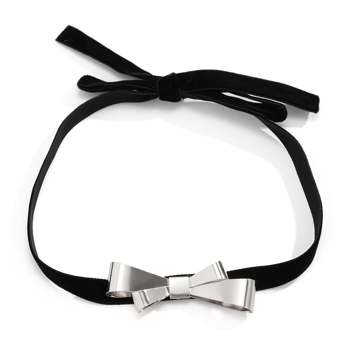 Velvet Bow Pendant Necklace - Vienna Verve Collection