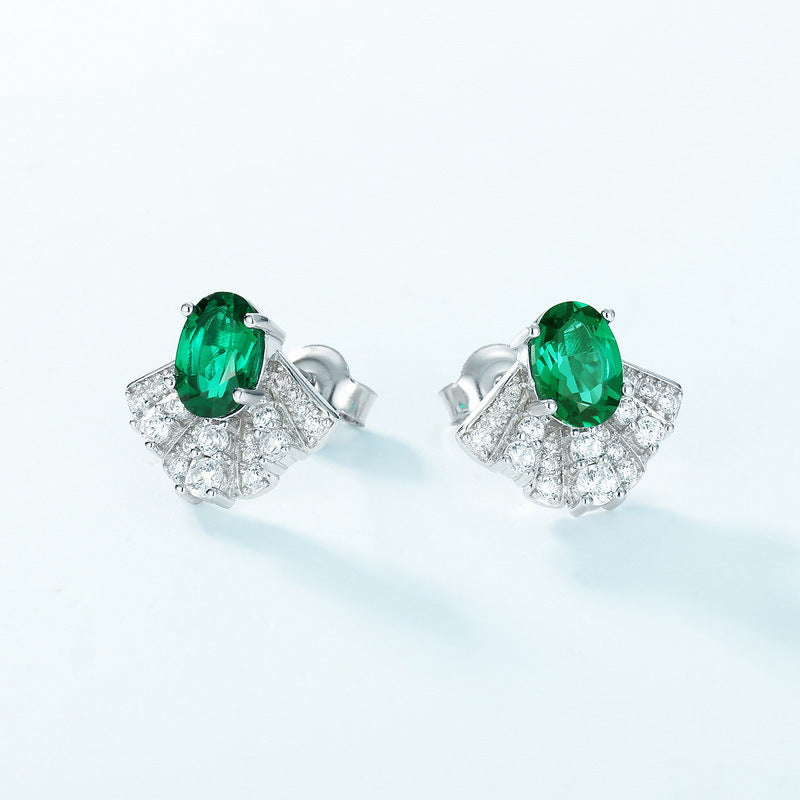 S925 Sterling Silver Lab-Grown Emerald Signature Jewelry Collection