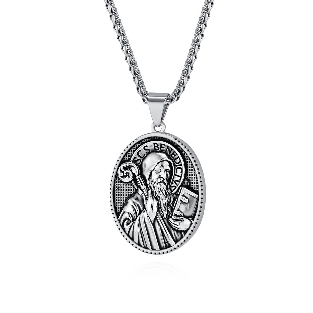 Stainless Steel Vintage Pendants or Chain — Choose Your Style