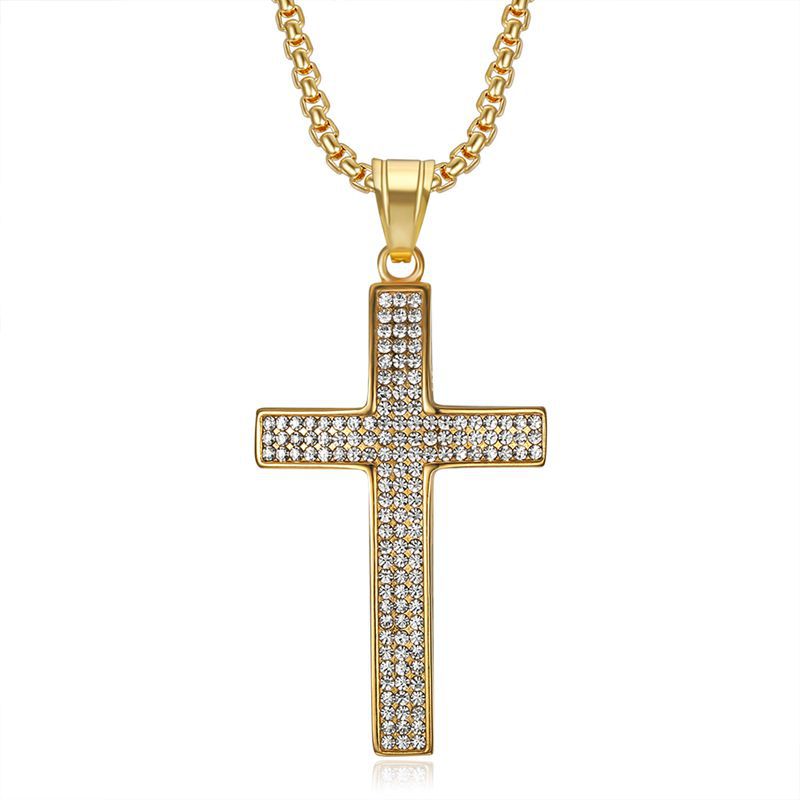 Steel Necklace – Elegant Cross Pendant