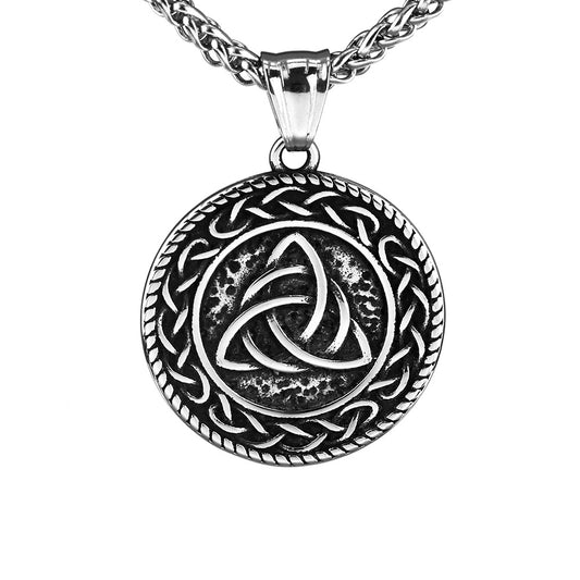 European And American Retro Men's Jewelry Stainless Steel Pendant Personalized Celtic Knot Necklace