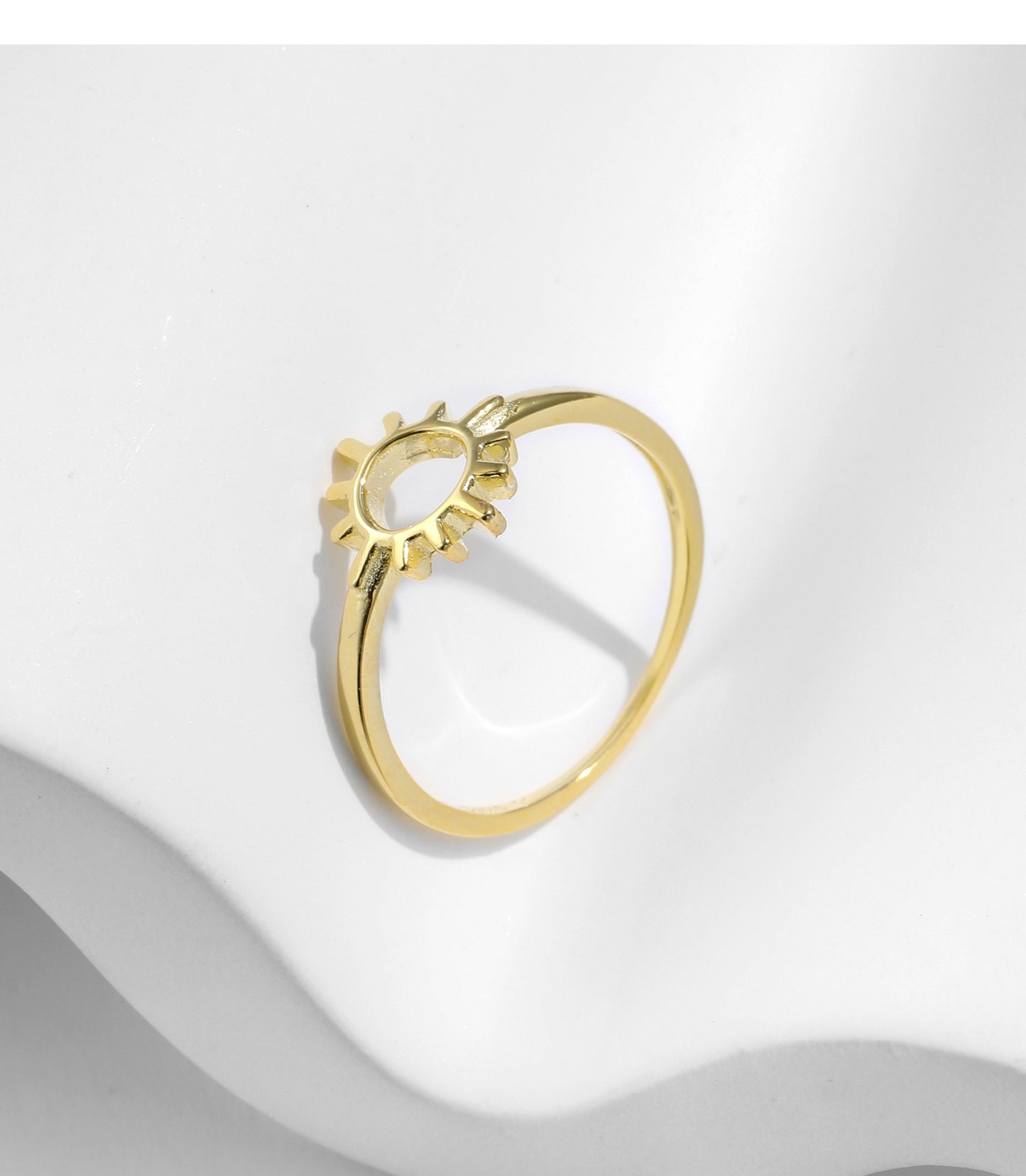 Planderful Everyday Genie Sun Ring – Elegant Sterling Silver Design