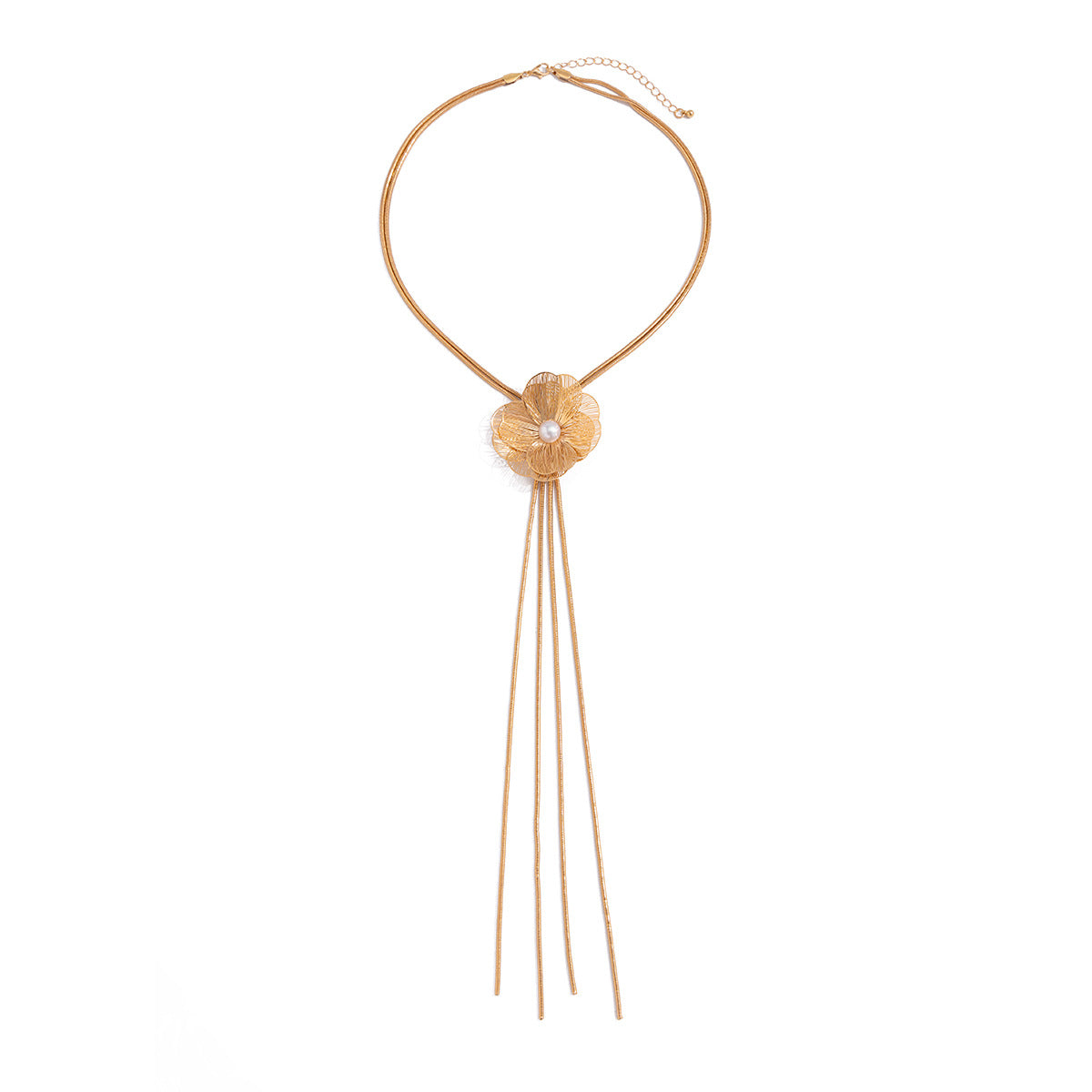 Planderful Vienna Verve Necklace – Elegant Hollow Flower Design