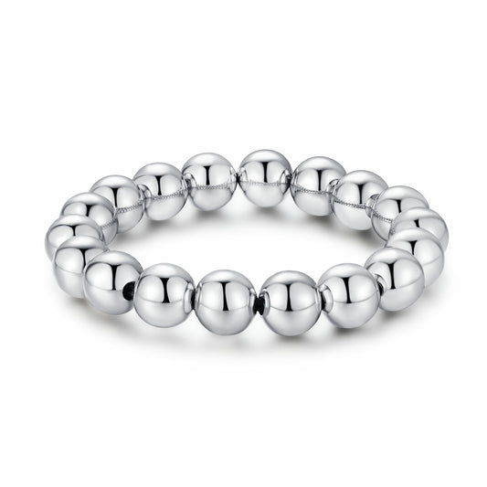 Steel Bracelet – Minimalist Bead Bracelet