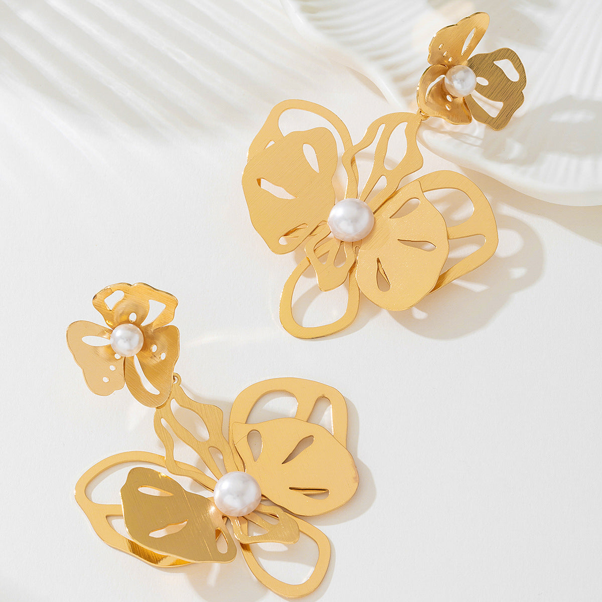 Planderful Vienna Verve Earrings – Elegant Metal Hollow Butterfly Design